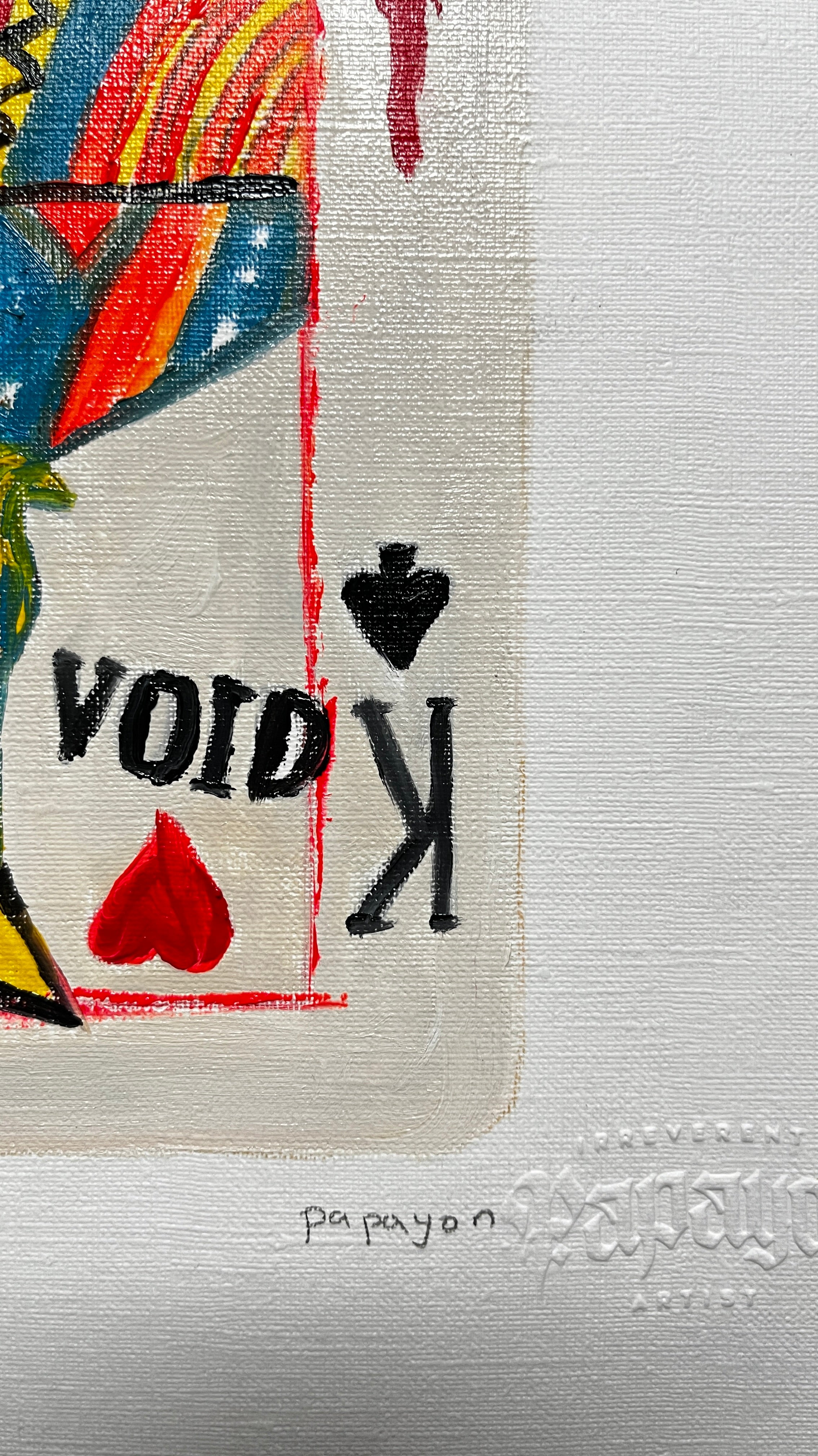 The King Who Folded — Original artwork by Papayon – Oil on paper