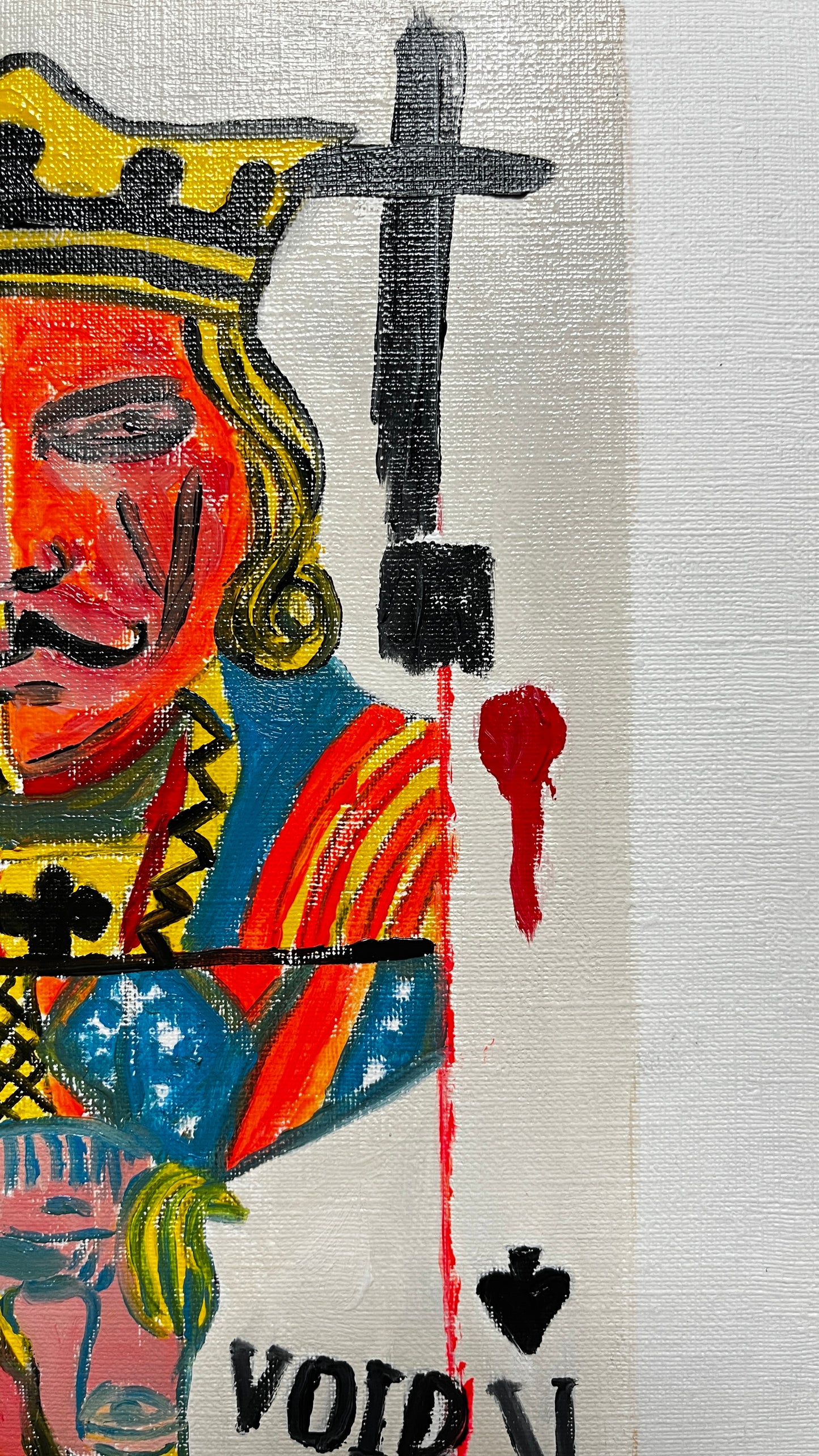 The King Who Folded — Original artwork by Papayon – Oil on paper