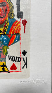 The King Who Folded — Original artwork by Papayon – Oil on paper