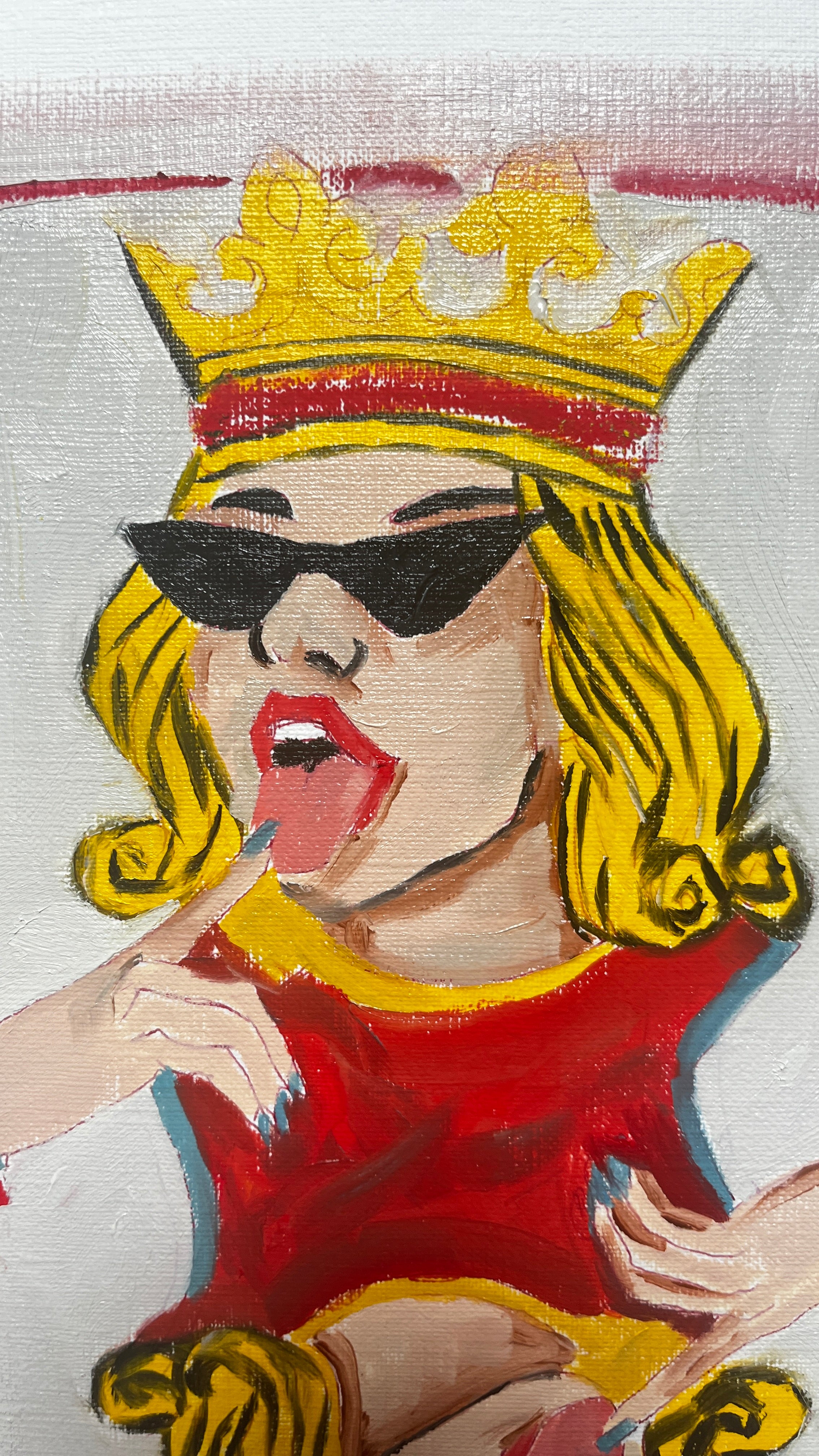 Royal Confusion — Original artwork by Papayon – Oil and pastel on paper