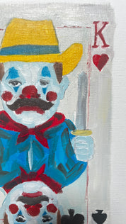 The King Who Couldn’t Smile — Original artwork by Papayon — Oil on paper