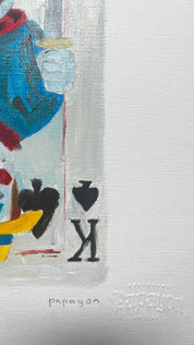 The King Who Couldn’t Smile — Original artwork by Papayon — Oil on paper