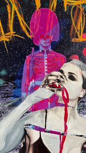 Sanity — Original artwork by Papayon – Mixed media on canvas