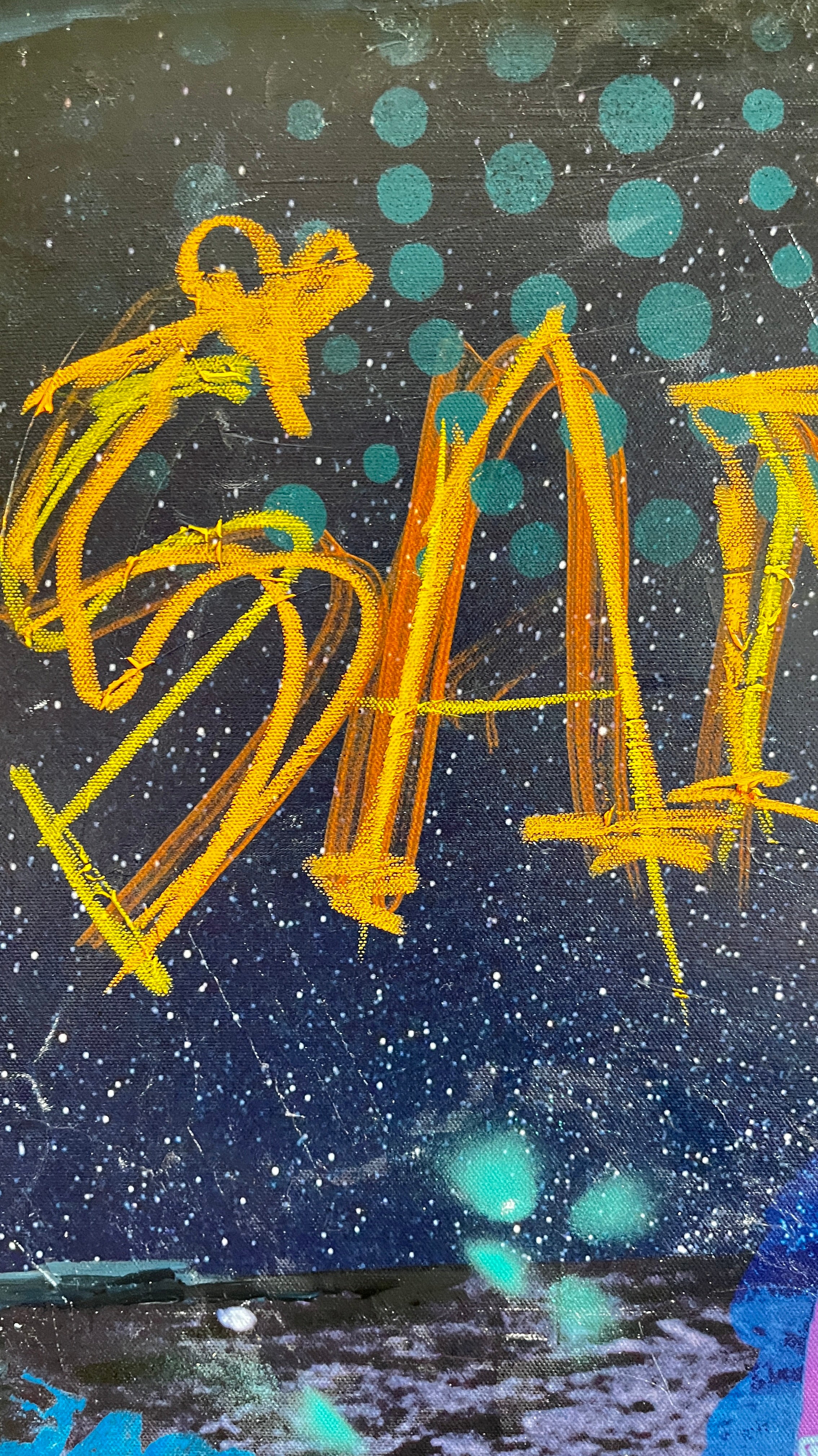 Sanity — Original artwork by Papayon – Mixed media on canvas