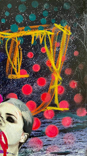 Sanity — Original artwork by Papayon – Mixed media on canvas