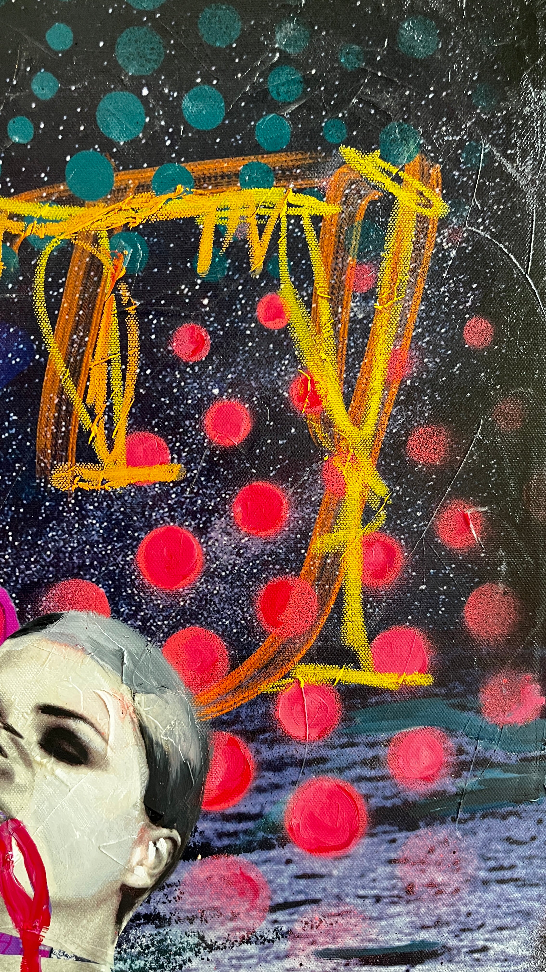 Sanity — Original artwork by Papayon – Mixed media on canvas