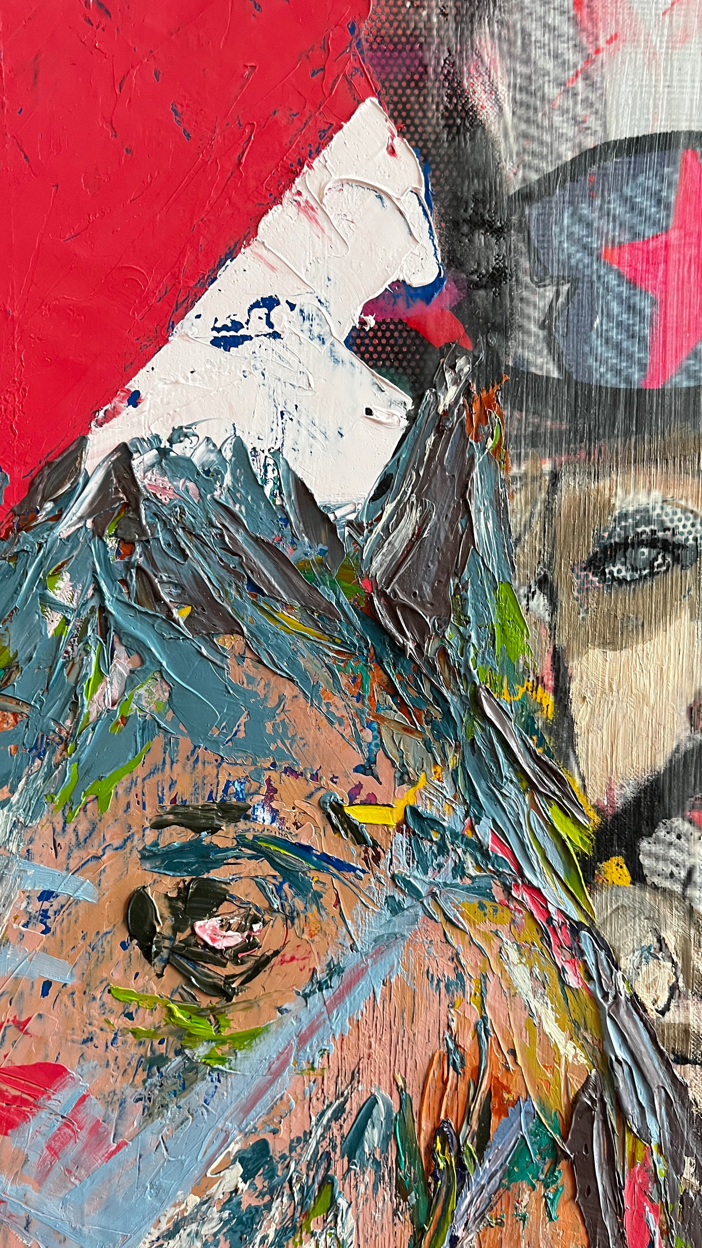 Uncle Sam Rides — Original artwork by Papayon – Oil on canvas