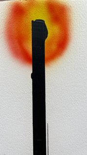 The Spark That Burns from Within — Original artwork by Papayon – Oil on paper