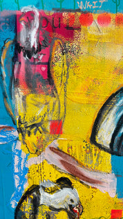 Choice — Original artwork by Papayon – Mixed media on wood panel