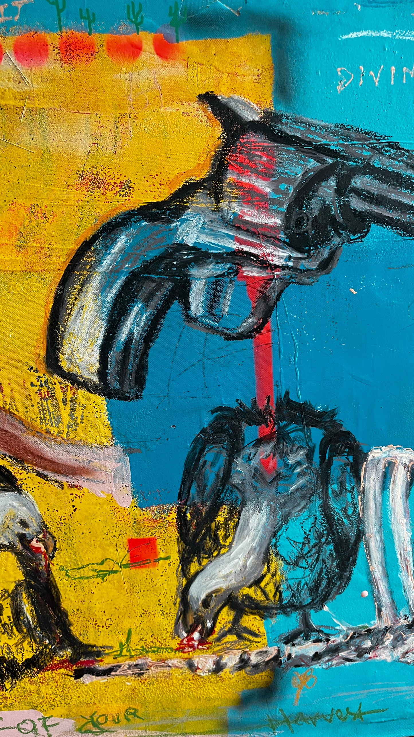 Choice — Original artwork by Papayon – Mixed media on wood panel
