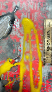 Venom & Nectar — Original artwork by Papayon – Mixed media encaustic on canvas