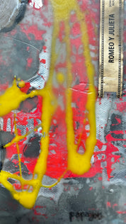 Venom & Nectar — Original artwork by Papayon – Mixed media encaustic on canvas