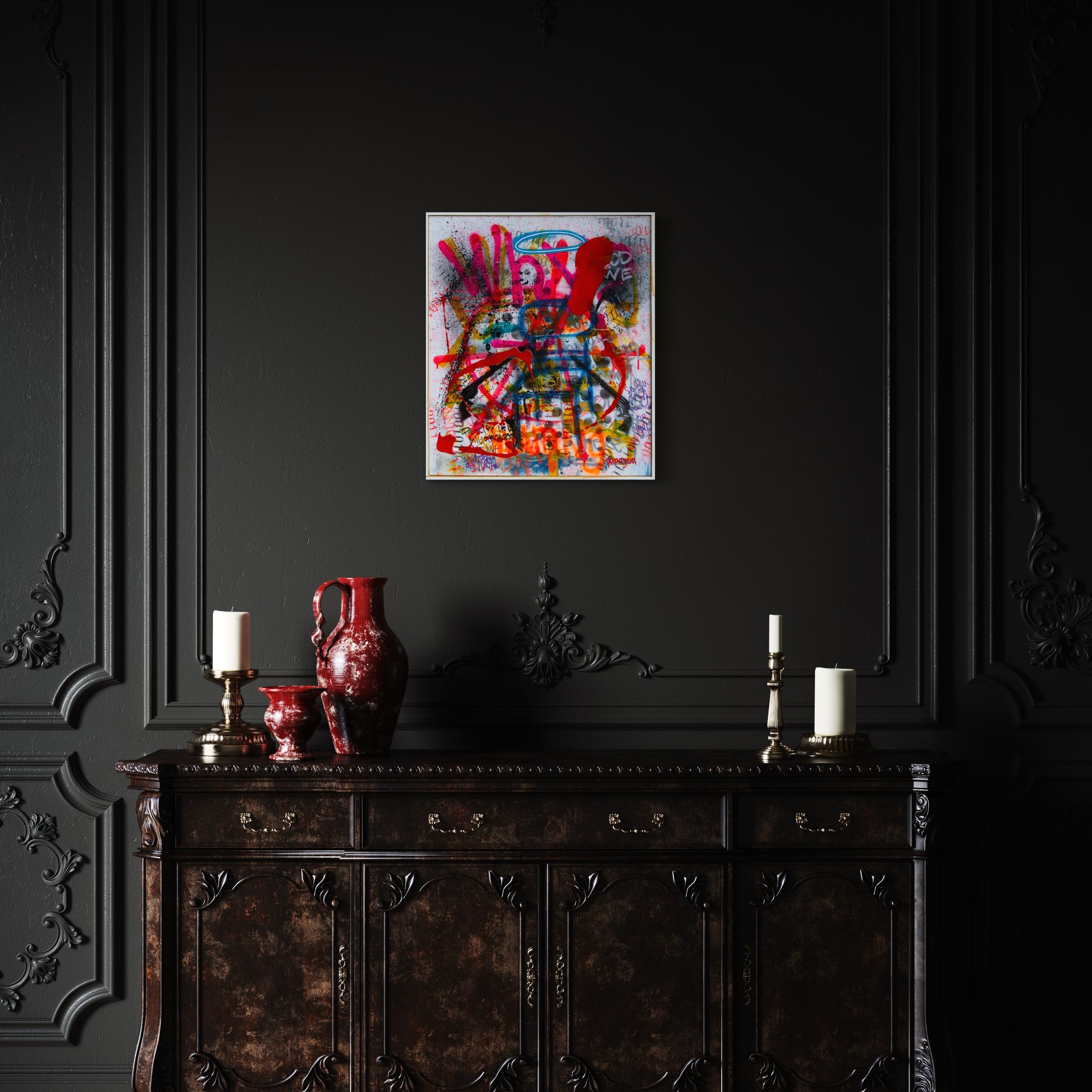 Everyday is Monday — Mixed media on canvas by Papayon