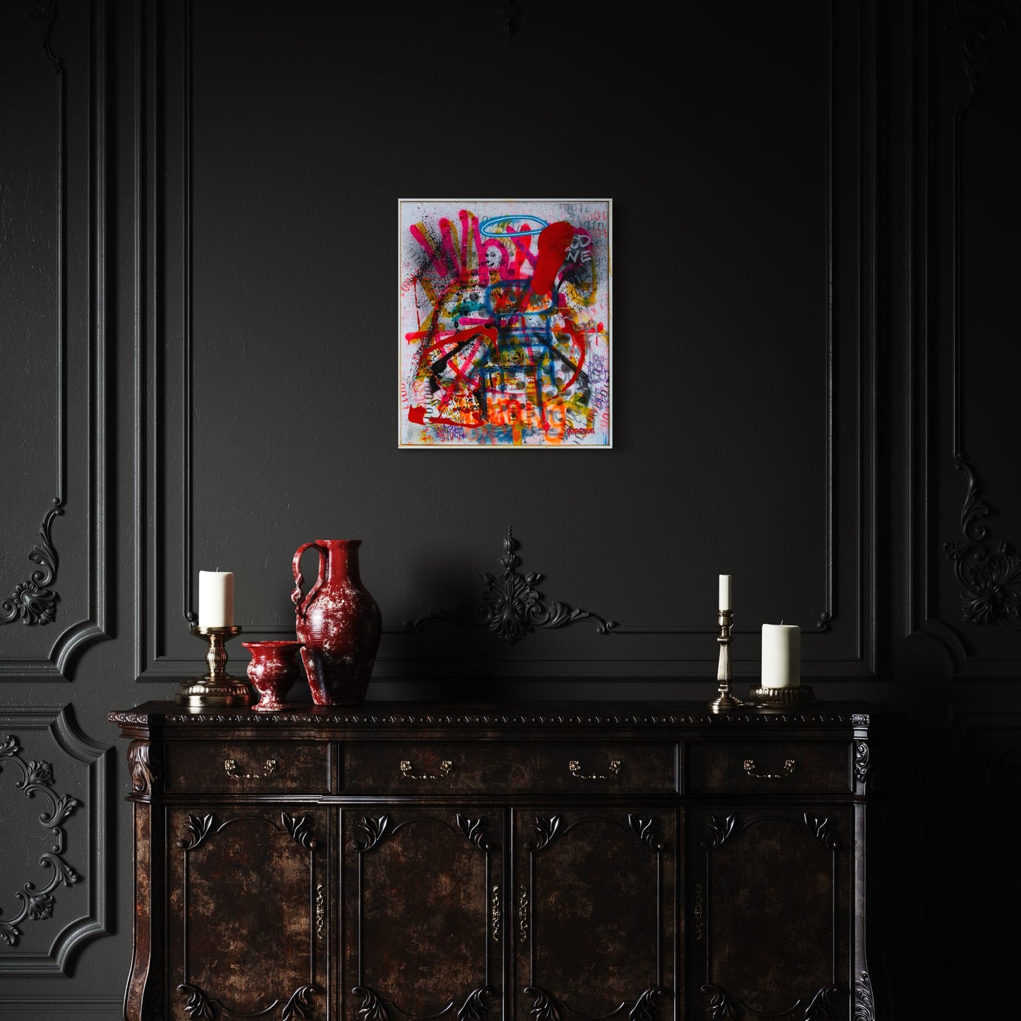 Everyday is Monday — Mixed media on canvas by Papayon