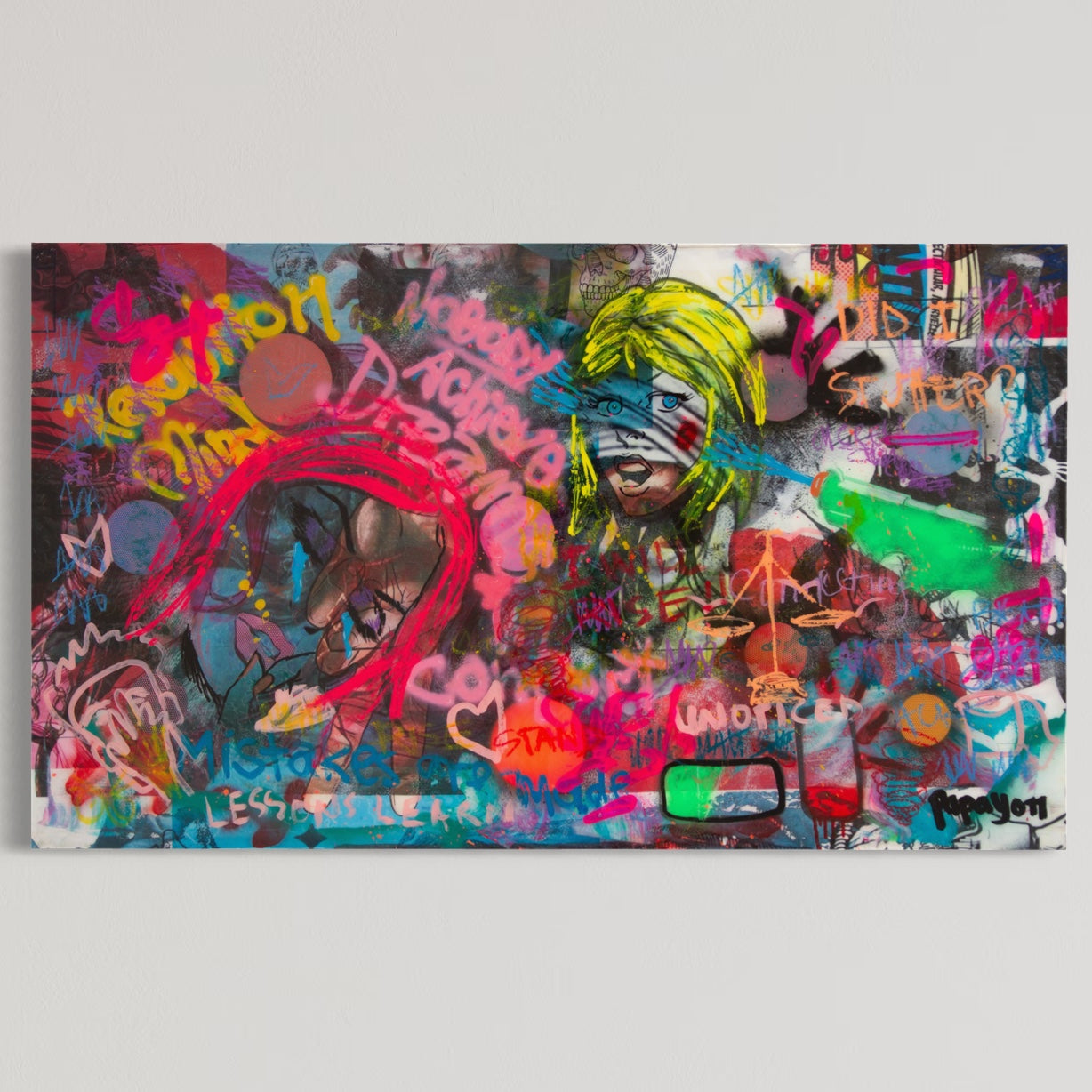 Dream — Mixed media on canvas by Papayon