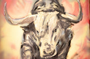 No Turning Back — Original artwork by Papayon – Mixed media oil and encaustic on canvas