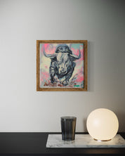 No Turning Back — Original artwork by Papayon – Mixed media oil and encaustic on canvas