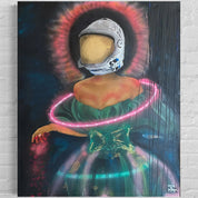 I need space — Mixed media on canvas collab Papayon and Marigarsau