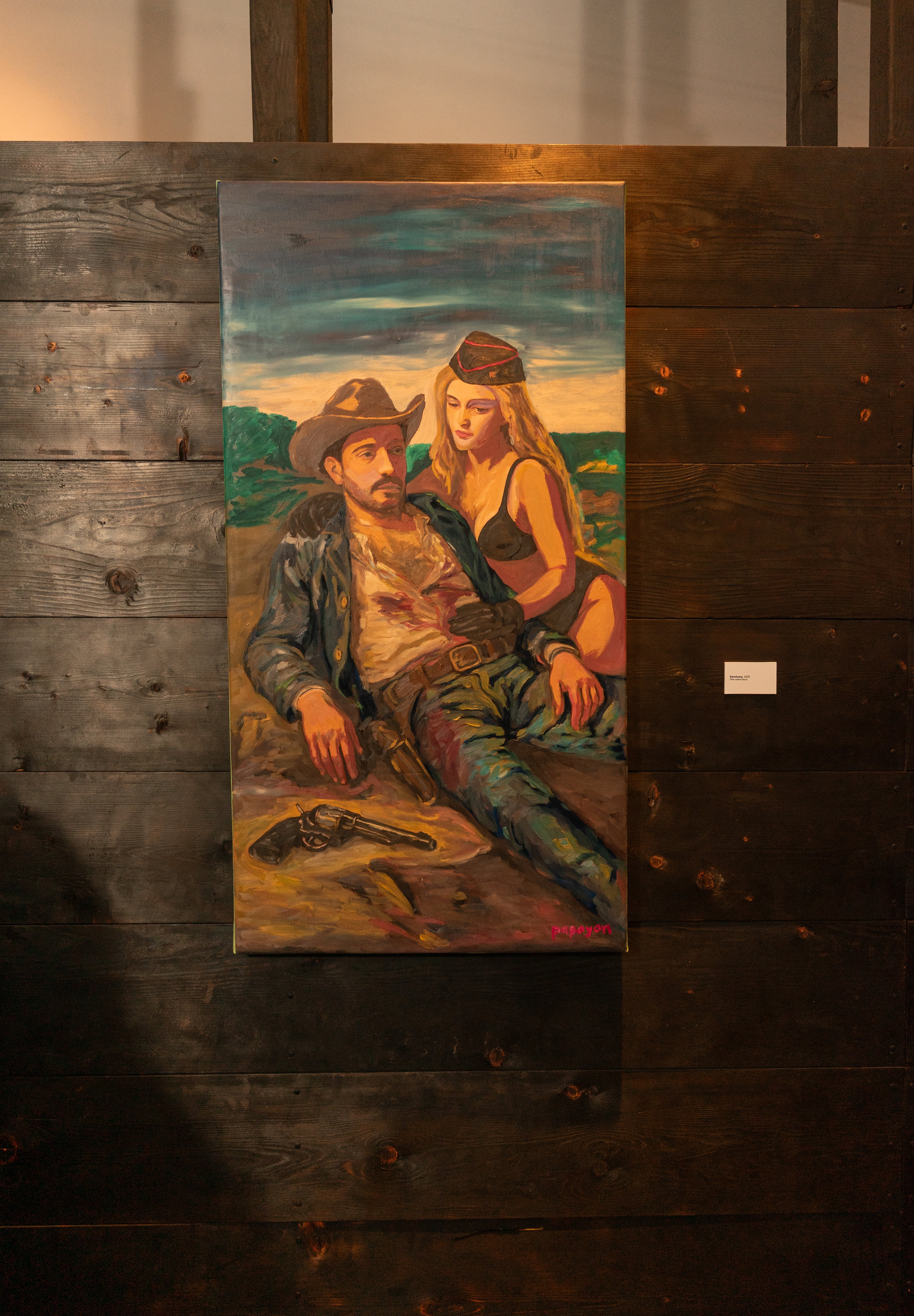 Sanctuary — Original artwork by Papayon | Oil on canvas 2025
