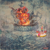 Meanwhile... — Original Artwork by Papayon - Cyanotype Oil Mixed media on canvas