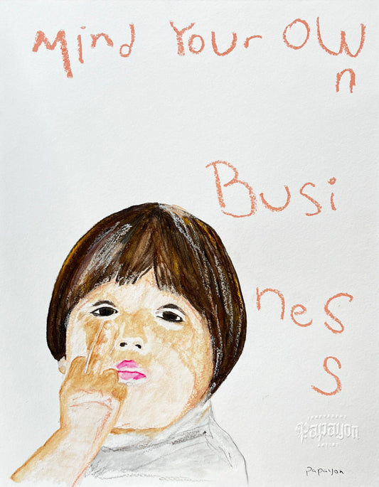 Pastel and watercolor by papayon artist