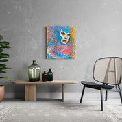 Modern lady hero — Mixed media on canvas by Papayon