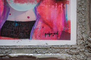 Muted — Original artwork by Papayon – Framed mixed media painting