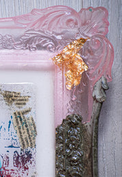 Muted — Original artwork by Papayon – Framed mixed media painting