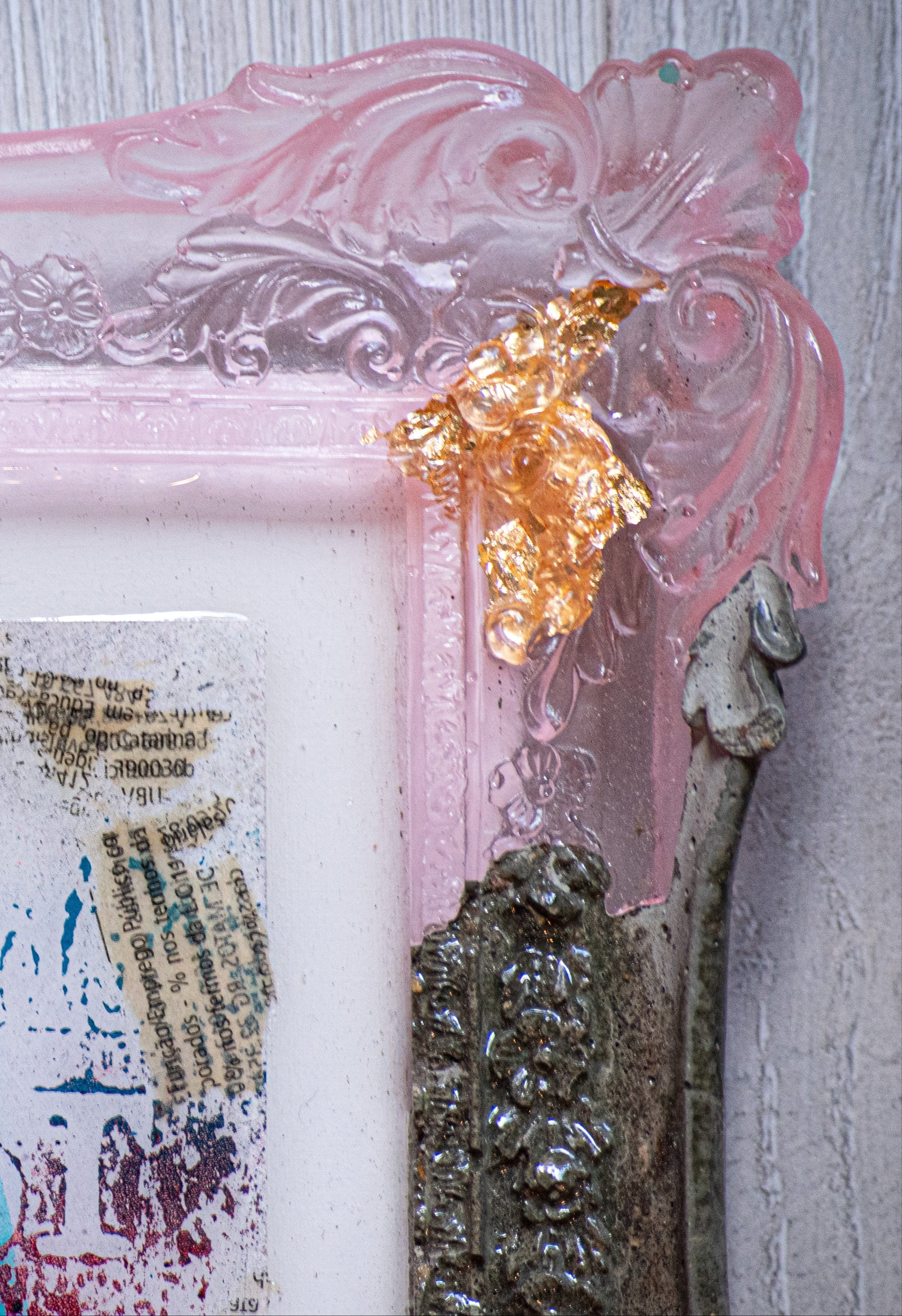 Muted — Original artwork by Papayon – Framed mixed media painting