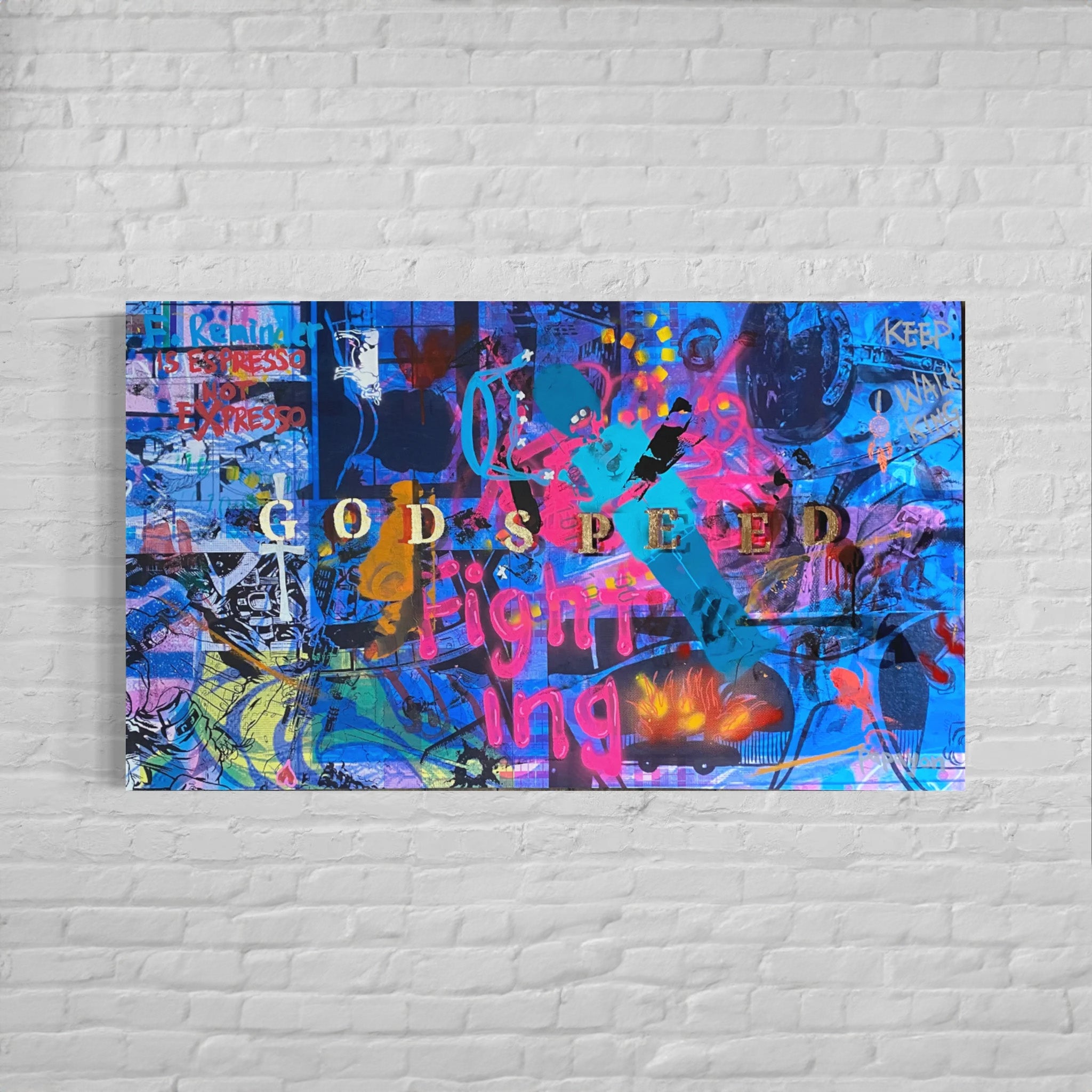 No driver — Mixed media on canvas by Papayon