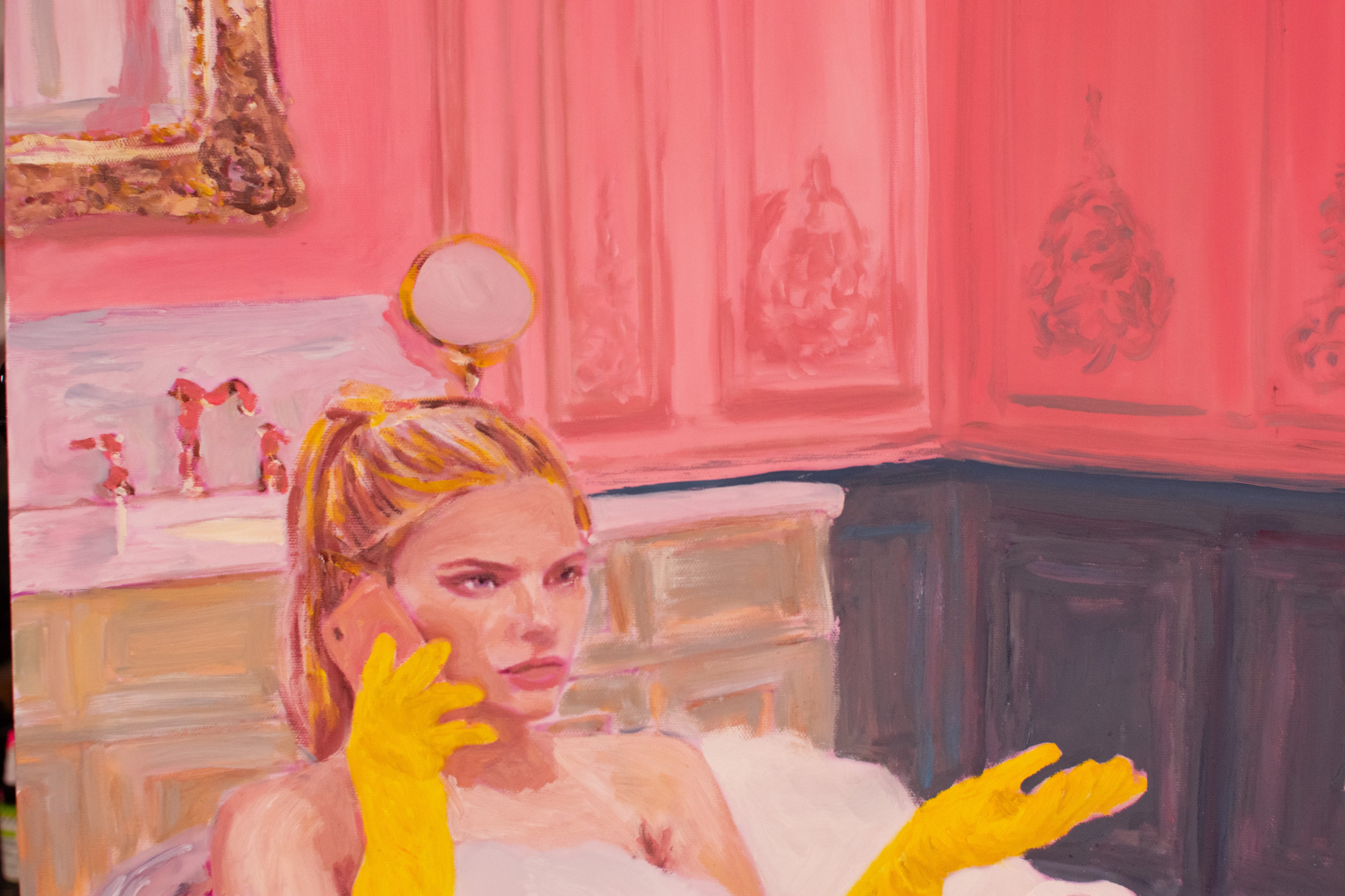 On Hold — Original Artwork by Papayon - Oil on canvas