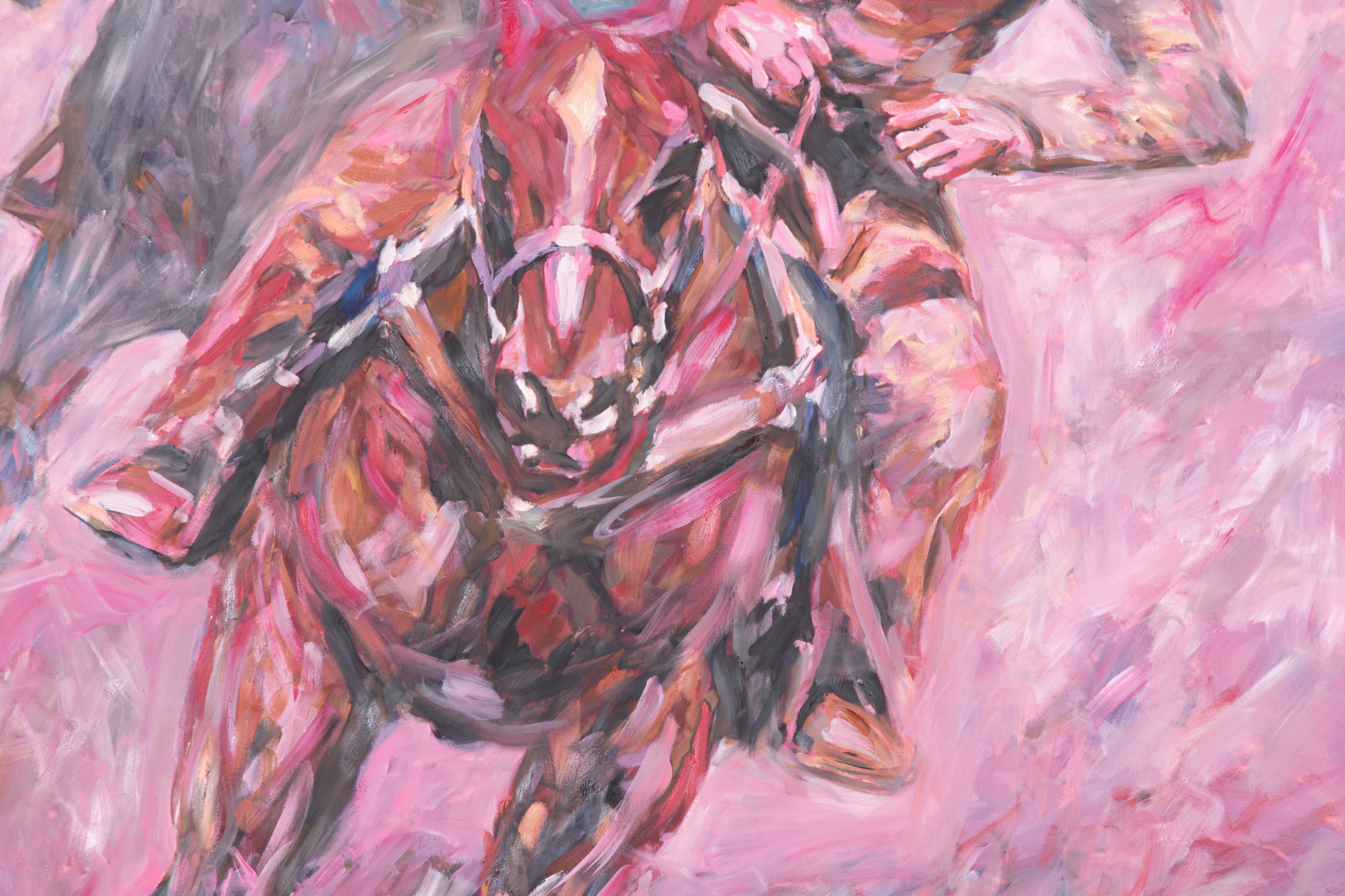 Refusing the Fall — Original Artwork by Papayon | Oil on canvas 2026