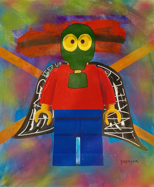 Mixed media on canvas by Papayon