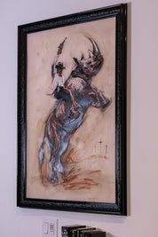 Restraint Under Pressure — Original Artwork by Papayon | Mixed Media translucent paper 2026