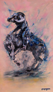 Revolt in Motion — Original artwork by Papayon - Mixed media oil on canvas