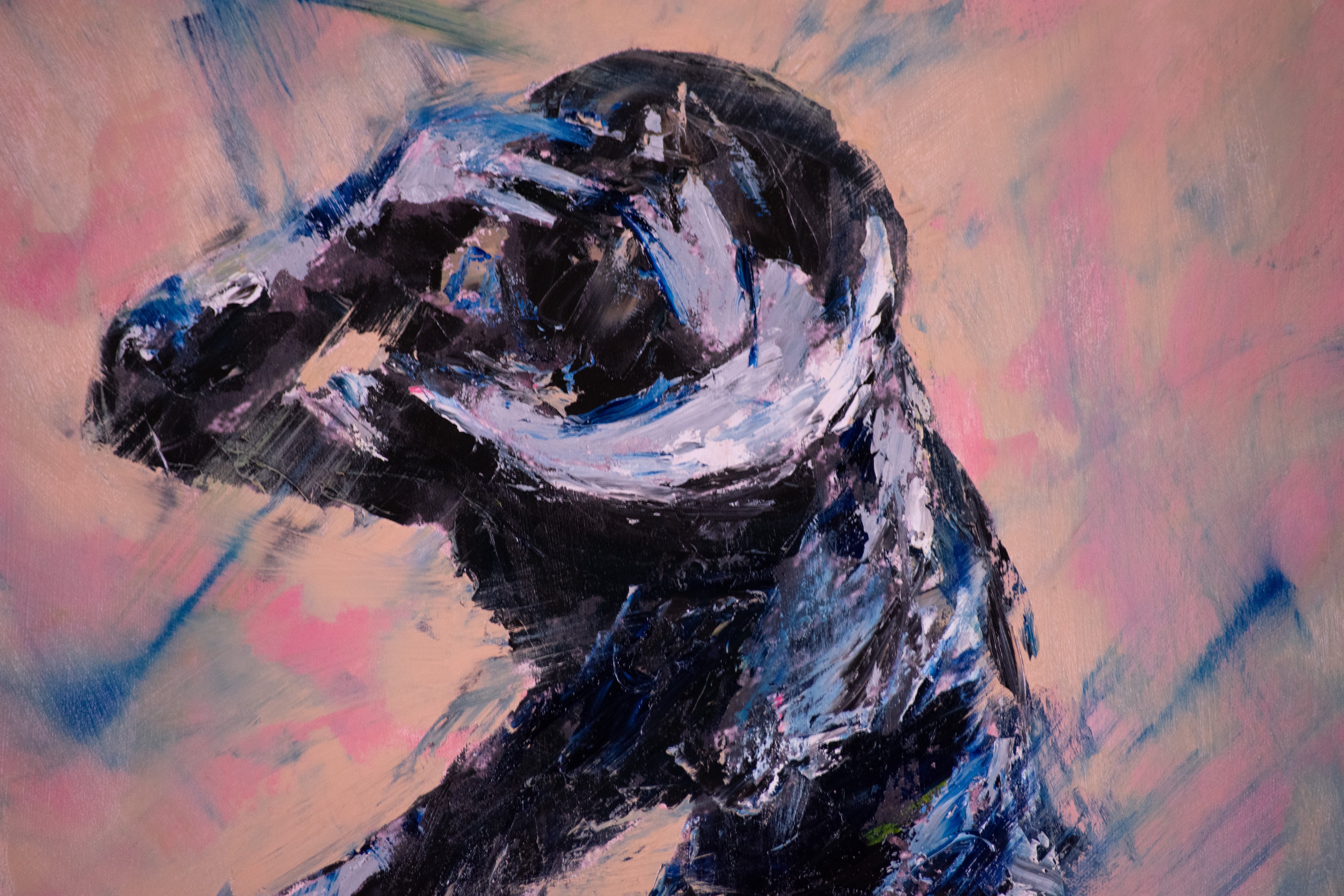 Revolt in Motion — Original artwork by Papayon - Mixed media oil on canvas