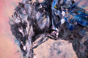 Revolt in Motion — Original artwork by Papayon - Mixed media oil on canvas