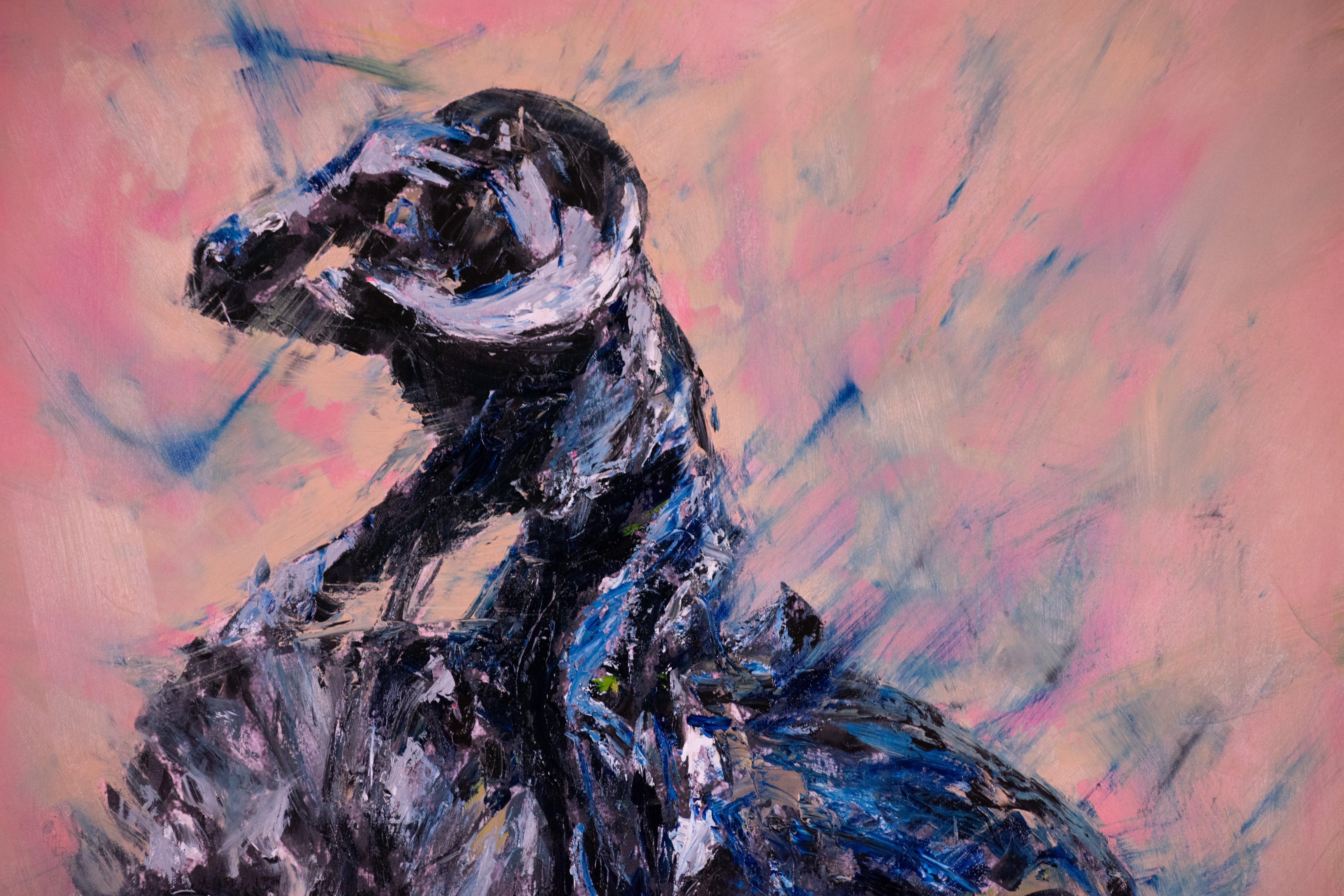 Revolt in Motion — Original artwork by Papayon - Mixed media oil on canvas
