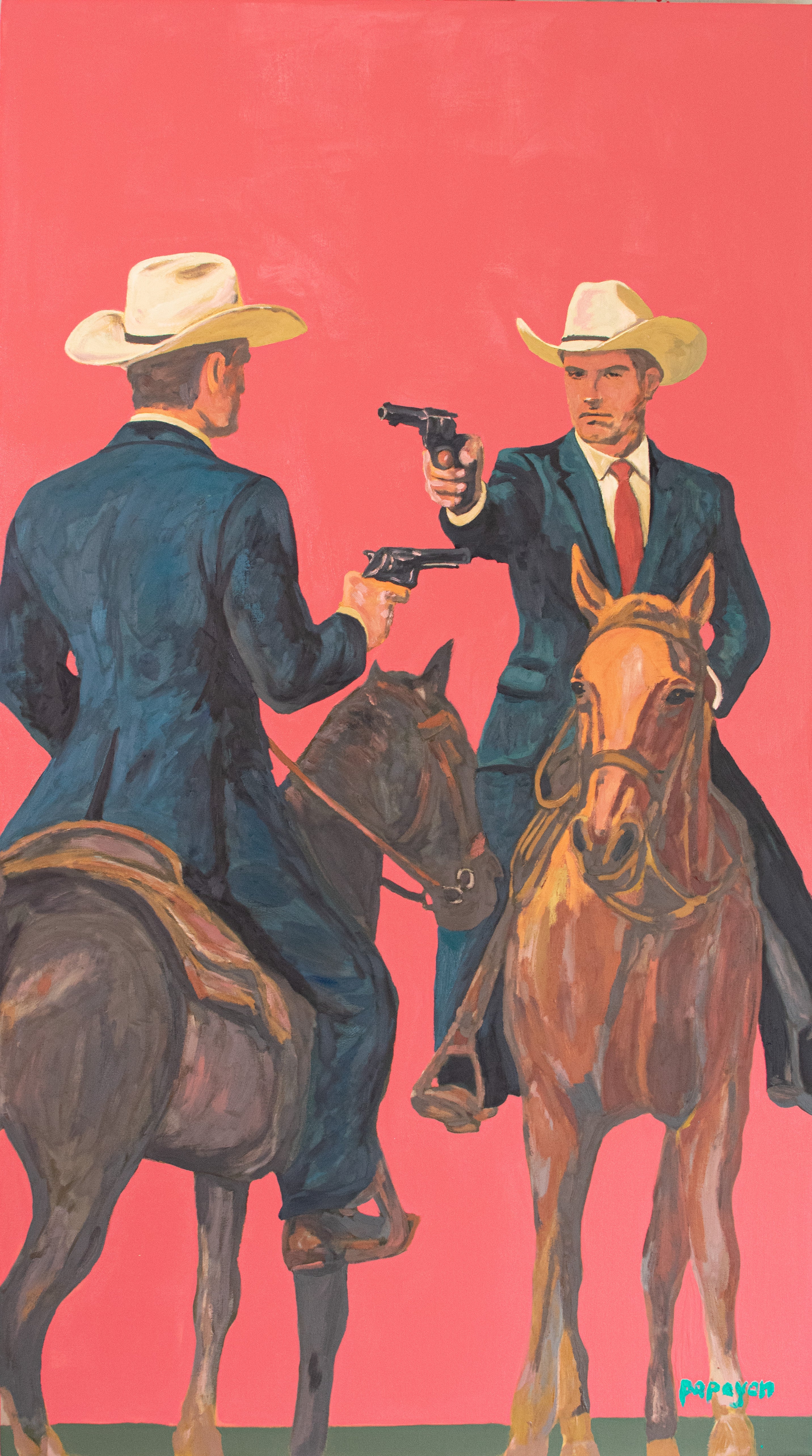 Rules of Engagement I: First Terms — Original artwork by Papayon - Mixed media oil on canvas