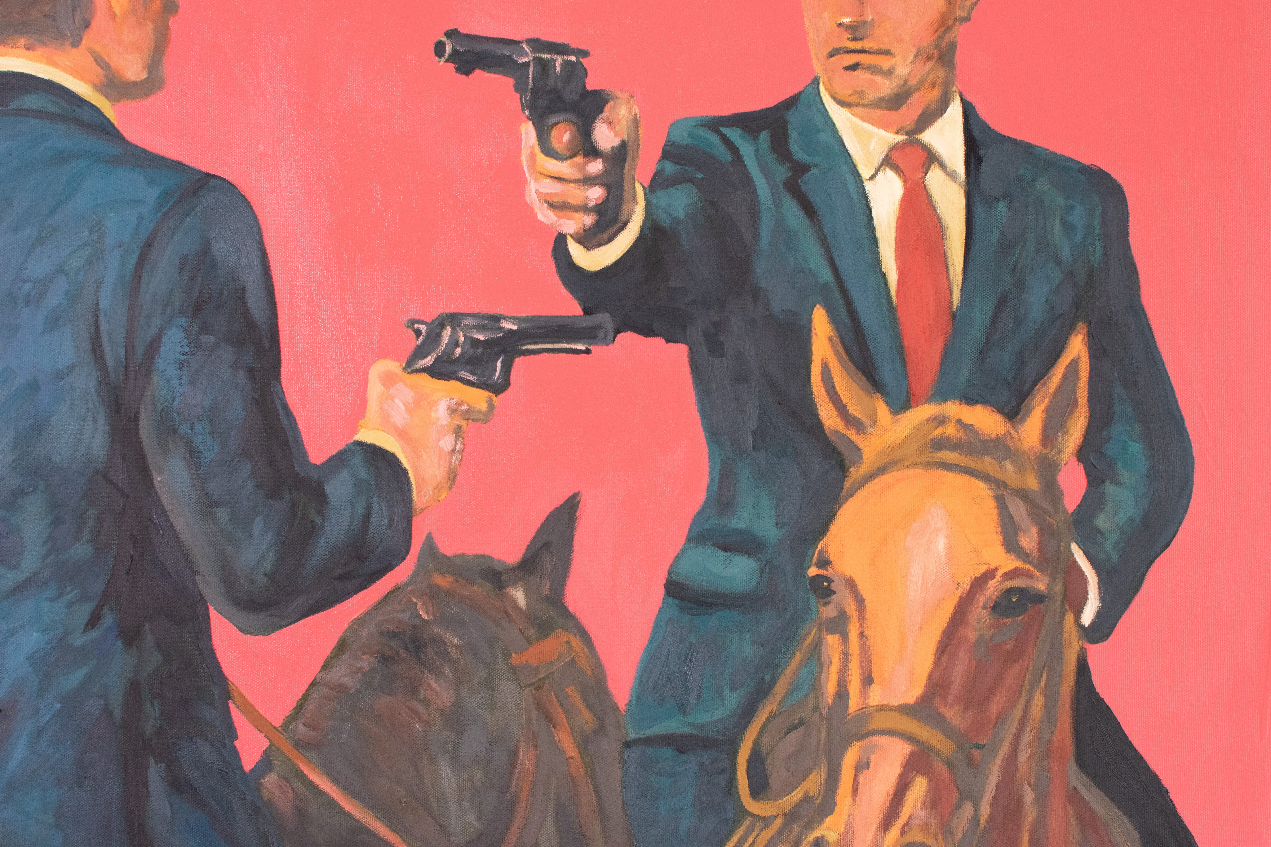 Rules of Engagement I: First Terms — Original artwork by Papayon - Mixed media oil on canvas