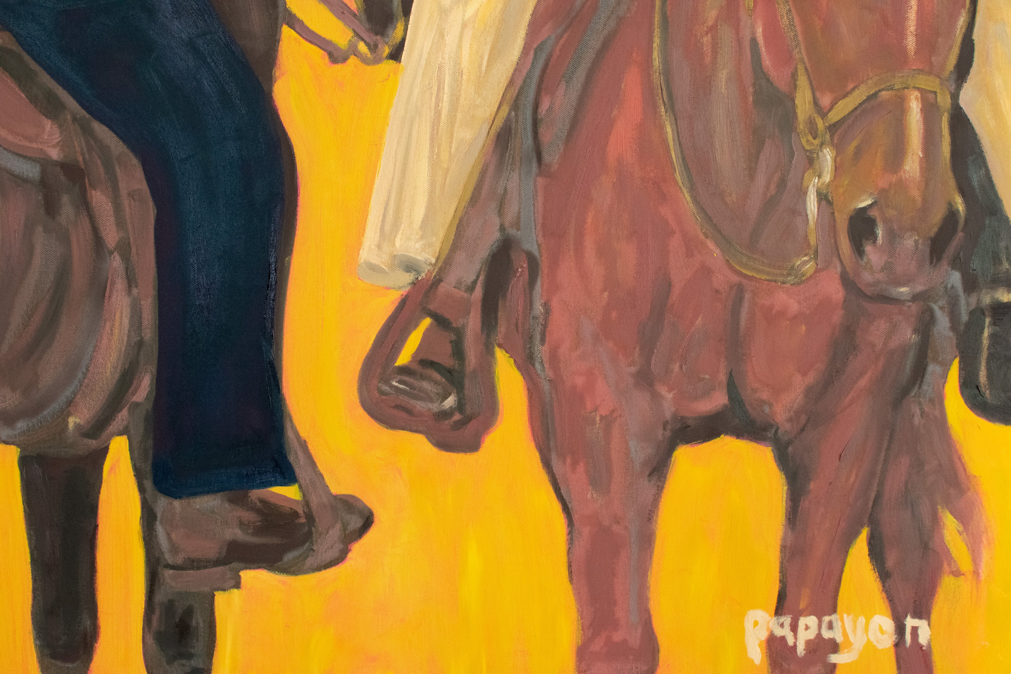 Rules of Engagement II.2- Terms Escalate — Original artwork by Papayon - Oil on canvas