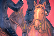 Rules of Engagement III: The Toast — Original artwork by Papayon - Mixed media oil on canvas