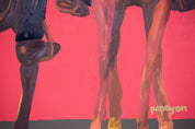 Rules of Engagement III: The Toast — Original artwork by Papayon - Mixed media oil on canvas
