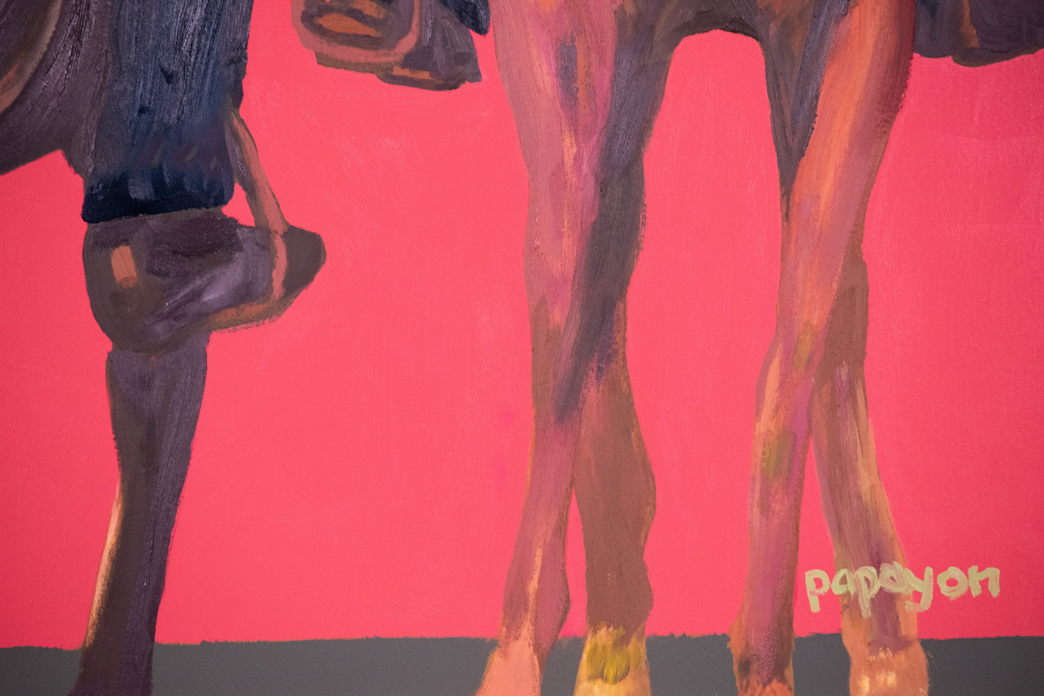 Rules of Engagement III: The Toast — Original artwork by Papayon - Mixed media oil on canvas