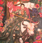 She Knows — Original artwork by Papayon - Oil on canvas