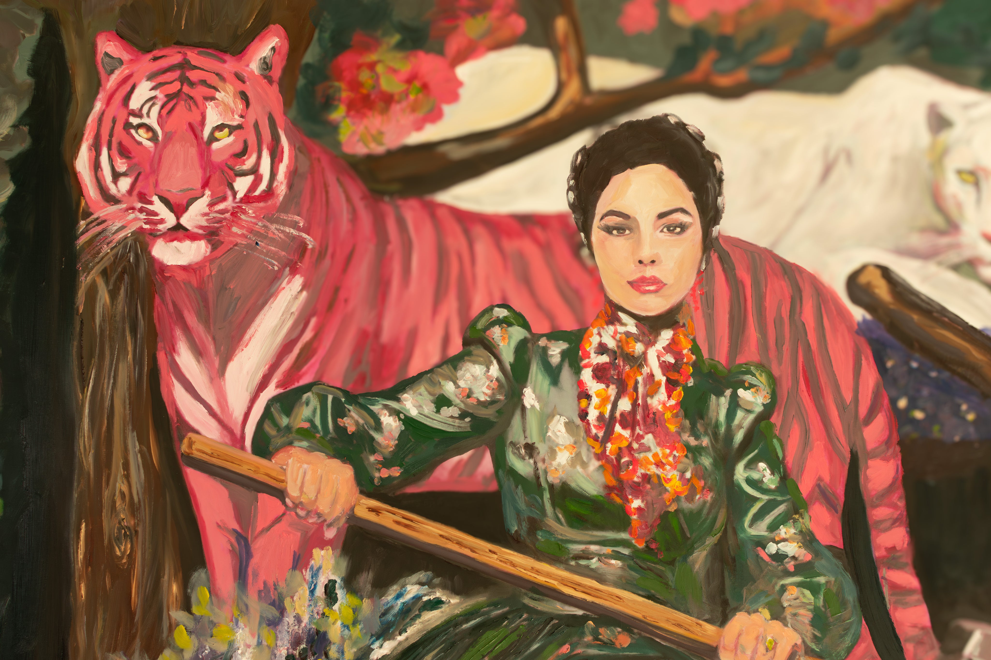 She Knows — Original artwork by Papayon - Oil on canvas