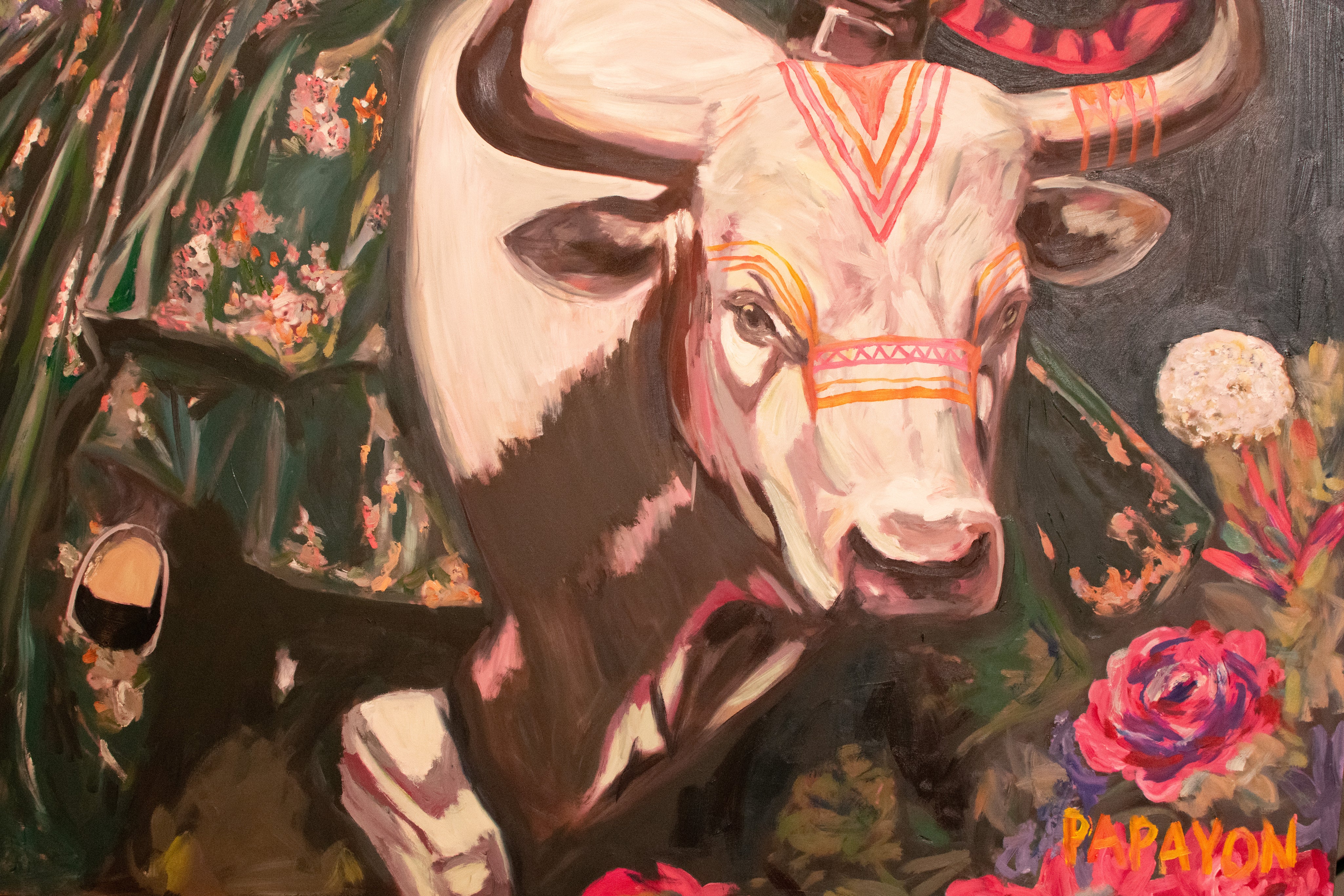 She Knows — Original artwork by Papayon - Oil on canvas