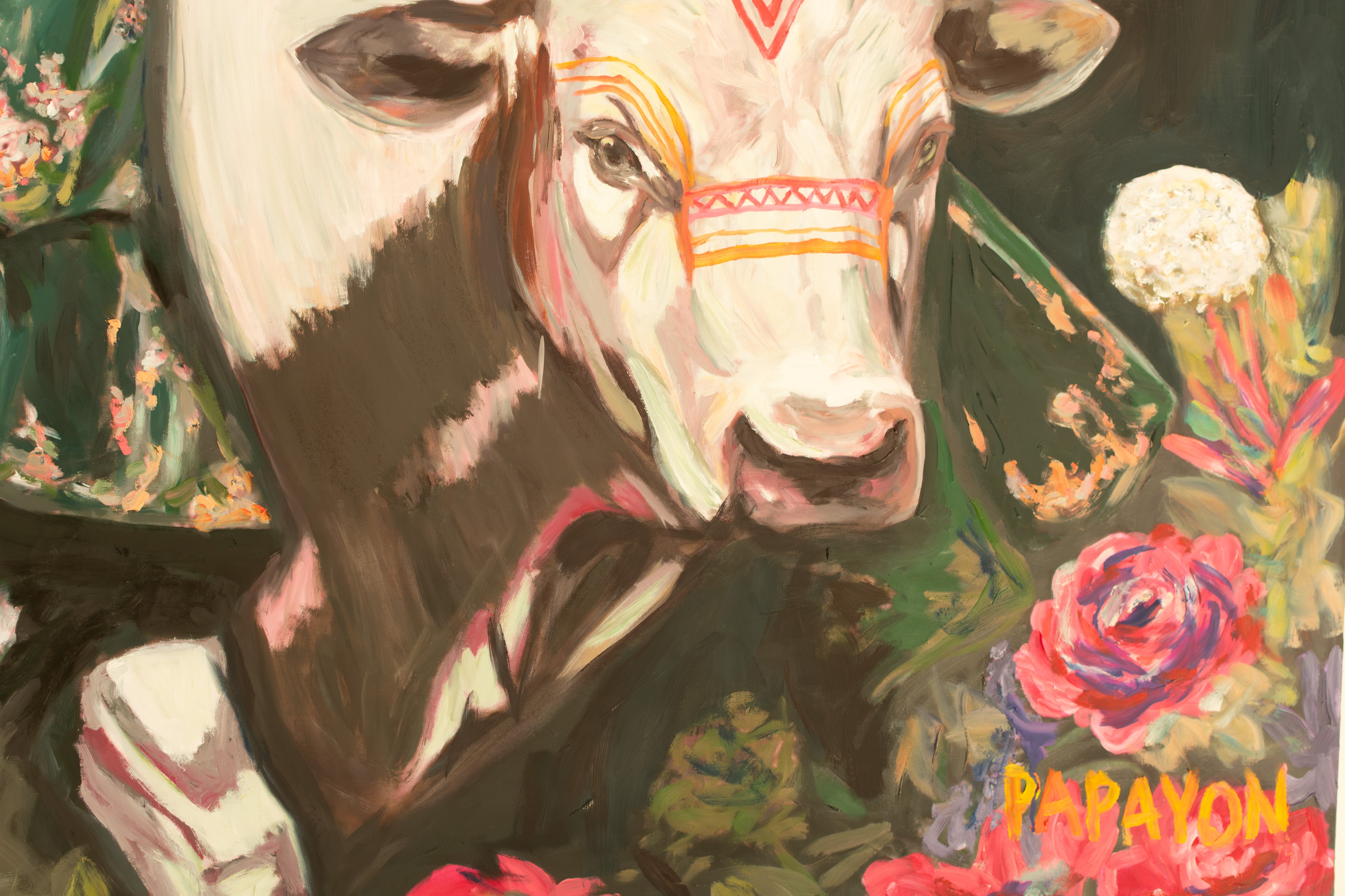 She Knows — Original artwork by Papayon - Oil on canvas