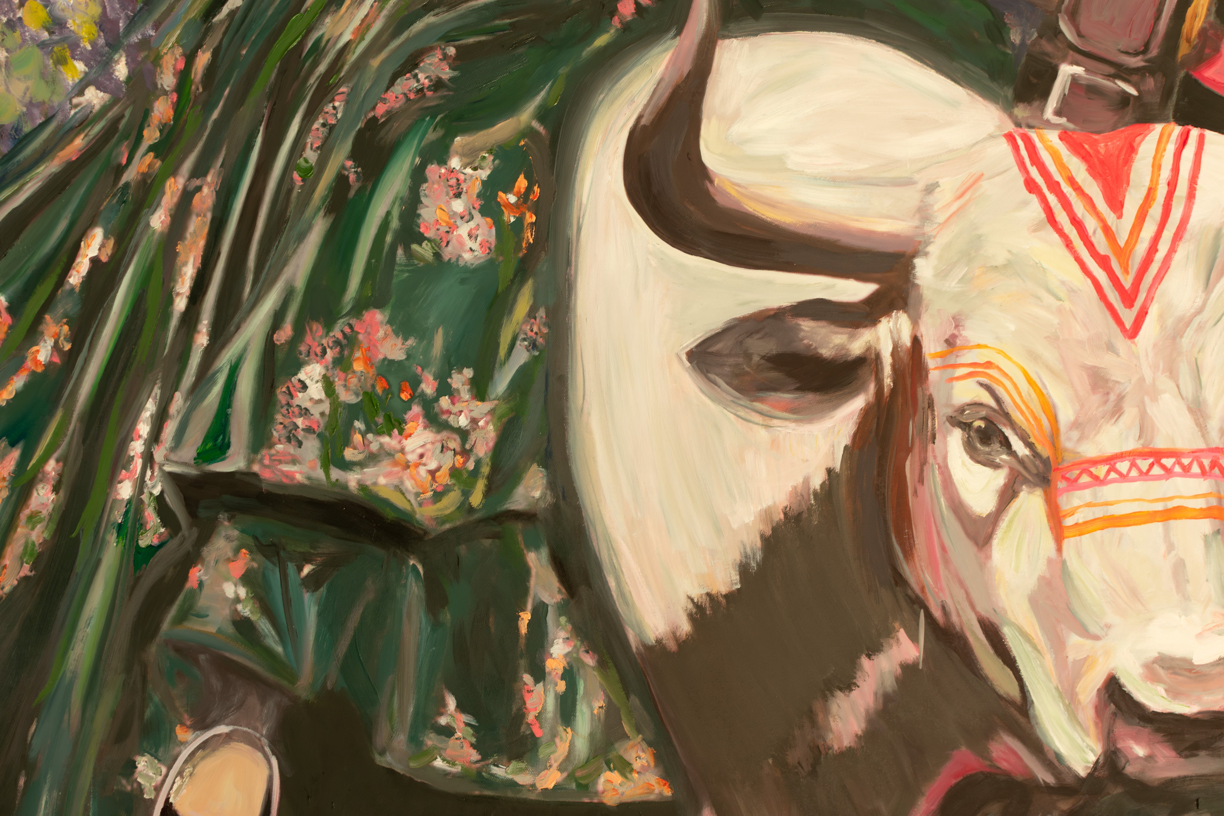 She Knows — Original artwork by Papayon - Oil on canvas