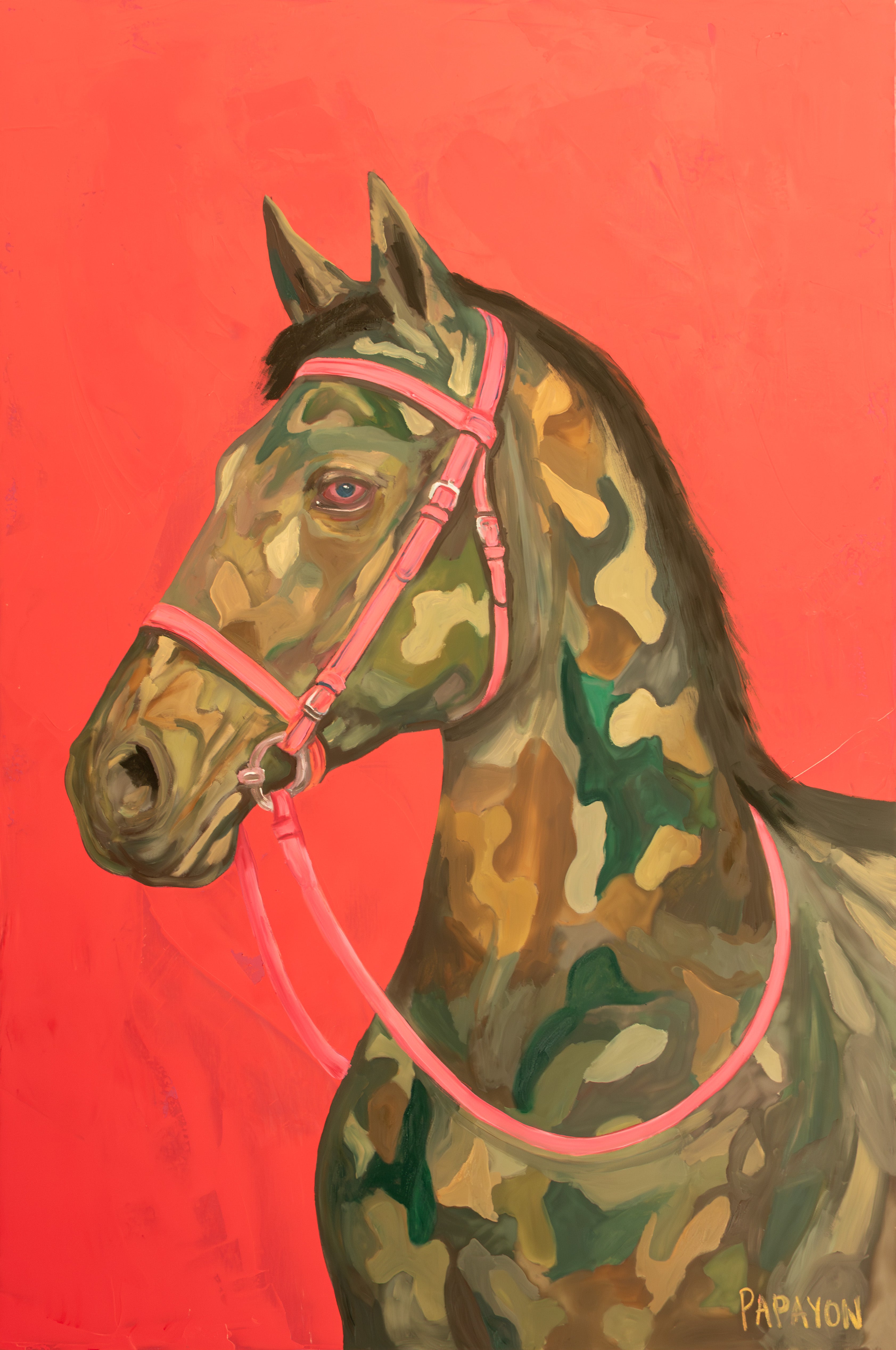 Signal — Original Artwork by Papayon - Oil Mixed media on canvas